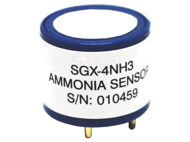 Sensor: gas; ammoniak (NH3); Bereik: 0÷100ppm Sensor: gas; ammoniak (NH3); Bereik: 0÷100ppm